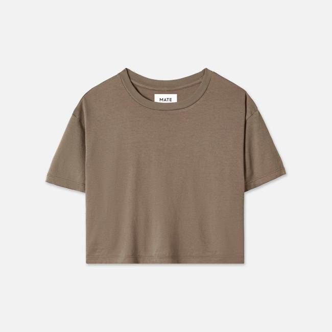 Organic Cotton Relaxed Crop Tee