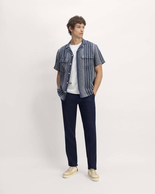 The Linen Trouser | Navy