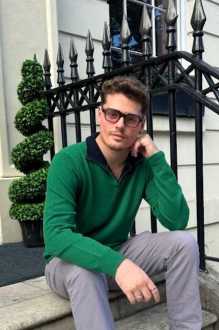 Men's Knitted Merino Wool Quarter Zip | Bright Green