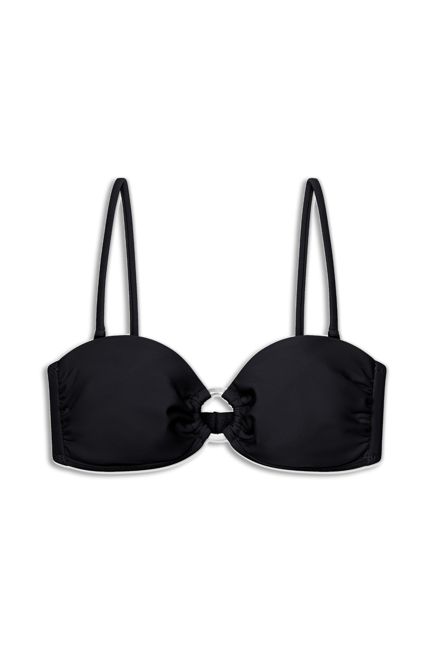 Mia Ring Top in Noir