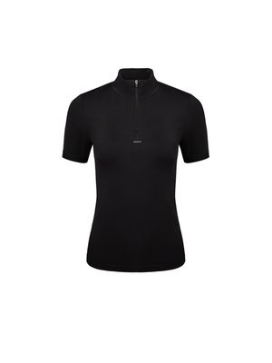 Archive Women's Plant-Stretch Zipped Top—black