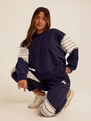 Kaelah Cotton Blend Terry Sweatshirt