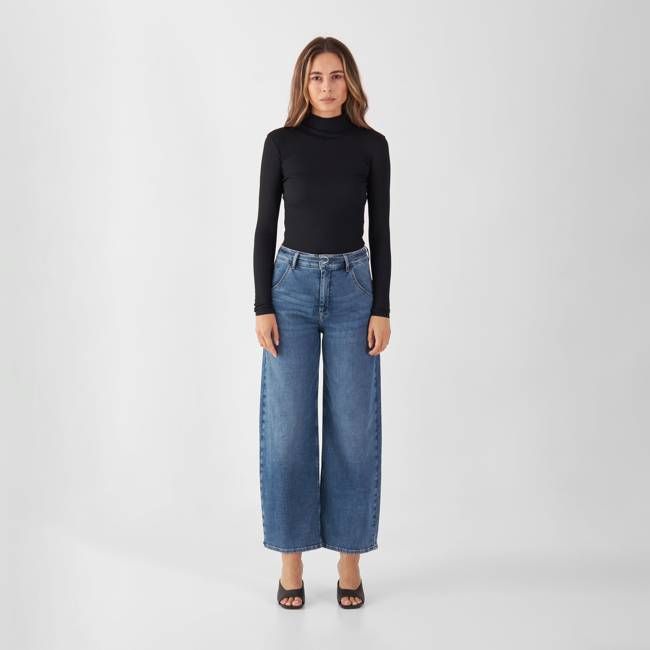 BLINK High Waist Culotte Jeans - Vintage Blue
