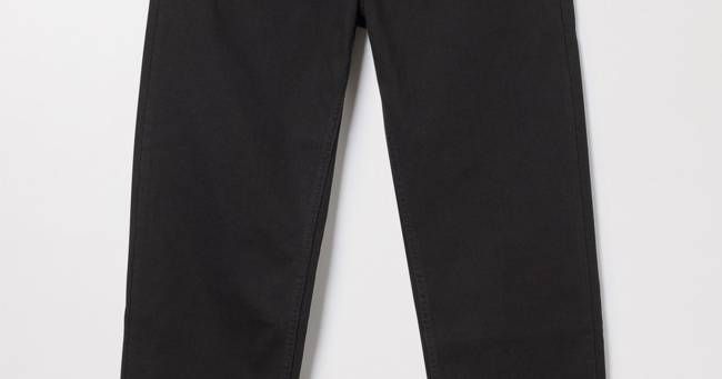 Black Washed Loose Jeans | Organic Cotton Denim | Asket