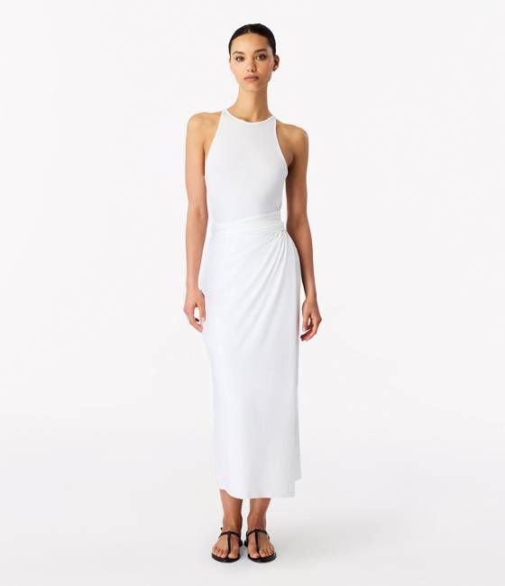 Sarong Tie Dress | White