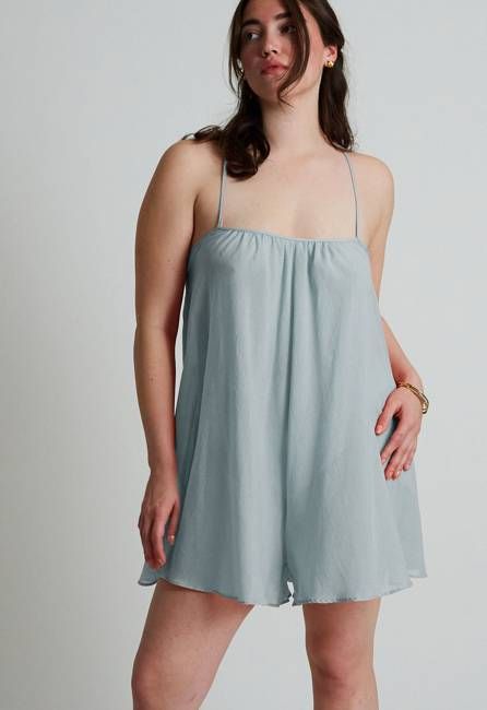 Eris Romper in Seaglass
