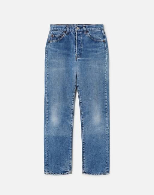 80s Black Bar Tack Levi's 501s -#24