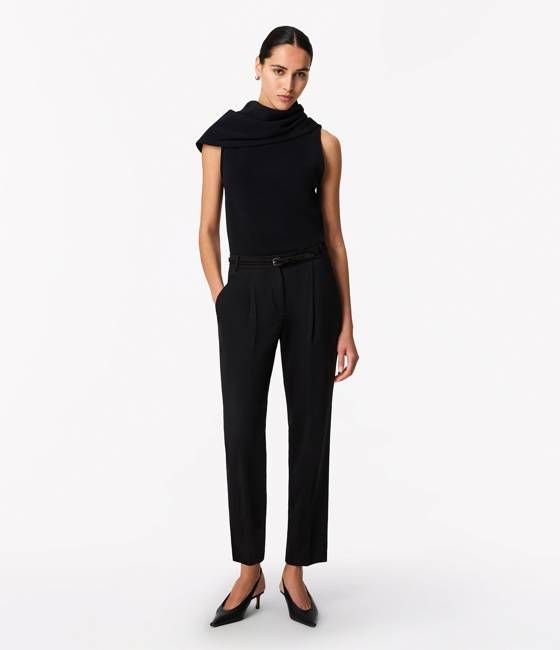 Cowl Neck Blouse | Black