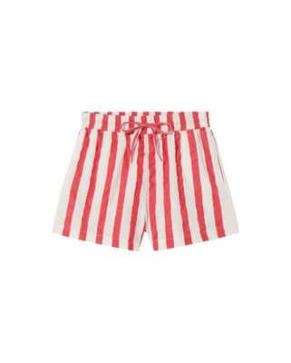 Striped Seersucker Geranio shorts