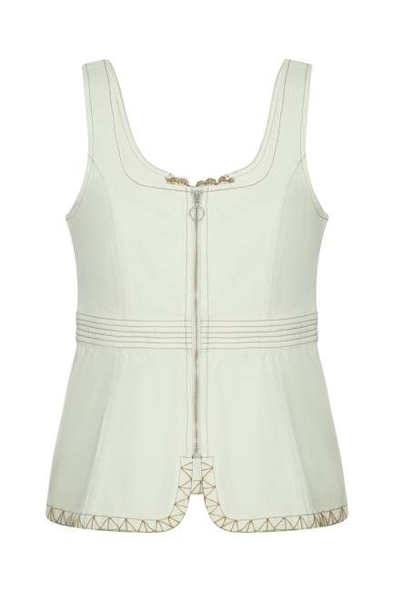 Sasha Corset Top In Ecru