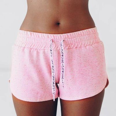 SHORT -gerecycled katoen - ROZE NEPPY MELANGE