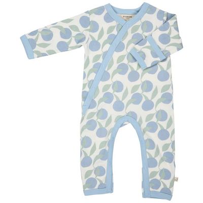 Kimono Romper - Oranges, Blue