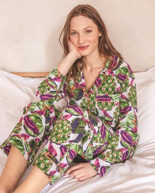 Eat Your Asparagus - Long PJ Set - Cloud