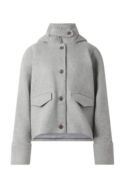 WICKER Recycled Wool Poly Coat - Grey