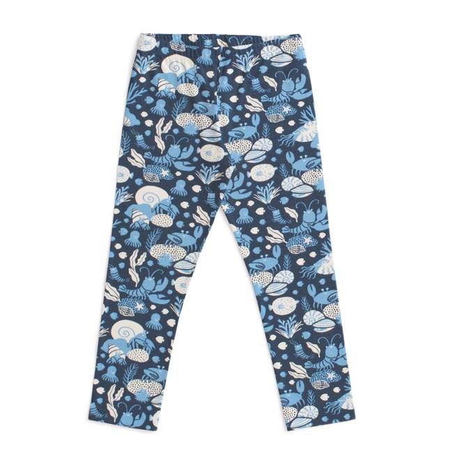 Baby Leggings - Ocean Life Navy