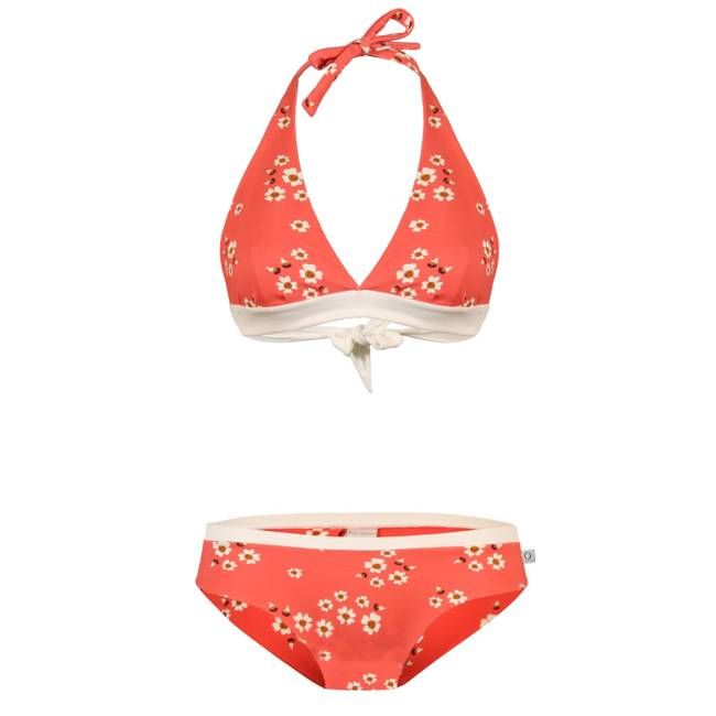 Bio Baumwolle Bikini Fjorde Daisy Koralle (orange) / ecru