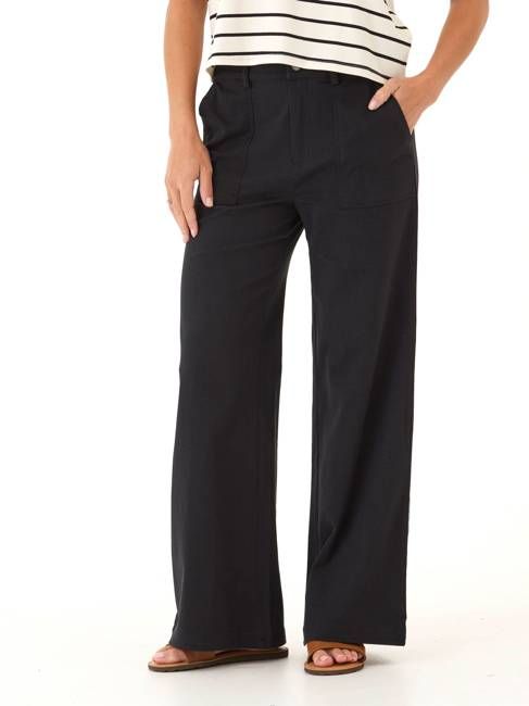 Pamela Stretch Twill Wide Leg Pant