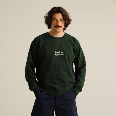 DEDICATED - Sweatshirt Malmoe Bad At Sports Dunkelgrün