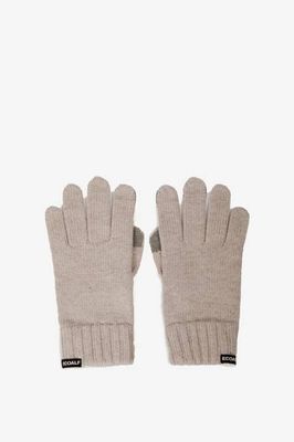 BEIGE WOOL GLOVES