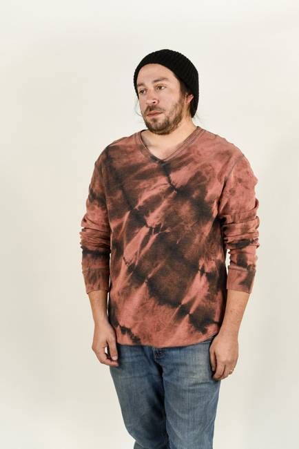 Unisex Tie-Dyed Upcycled Long Sleeve T-shirt