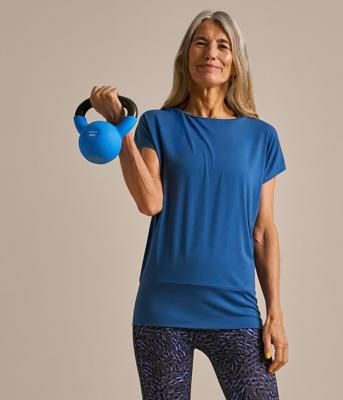 Short Sleeve Air Bamboo Flow Top