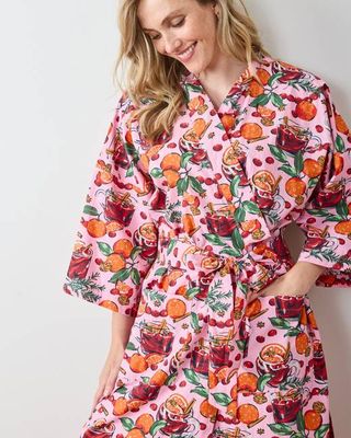 Mulled Wine - Long Robe - Pink Tinsel