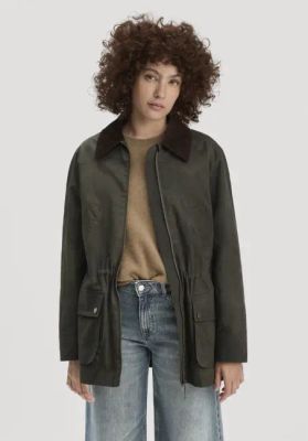 Regular wax jacket made from pure organic cotton