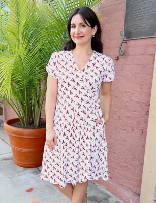 Crawfish Organic Wrap Dress