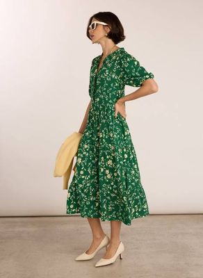 Mariella Printed Midi Dress