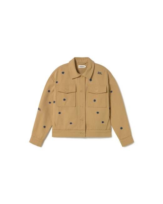 Camel hand embroidered Frans jacket