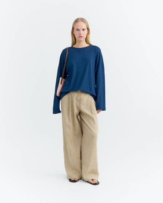 Hemp Bar oversize blue t-shirt