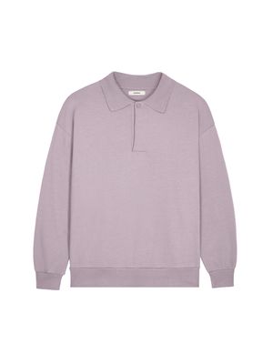 Archive Mens DNA Heavyweight Polo Sweatshirt—raisin purple