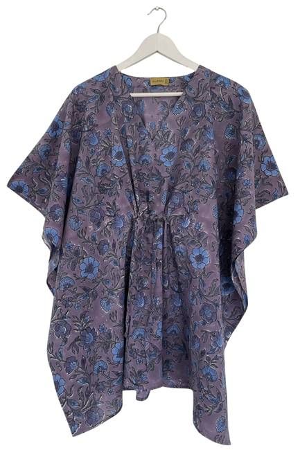 NEW! Block print Kaftan Short No.91