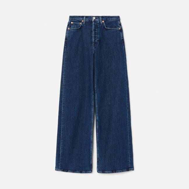 Comfort Stretch 70s Ultra High Rise Wide Leg - Dark Rinse Tonal