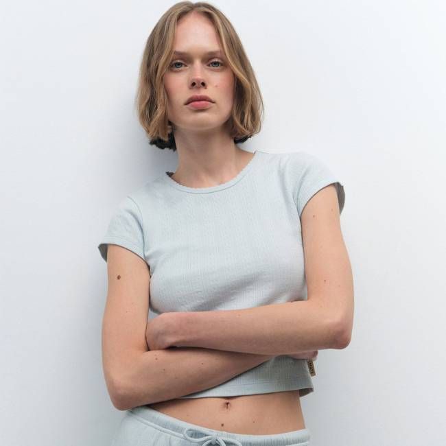 Organic Pointelle Baby Tee