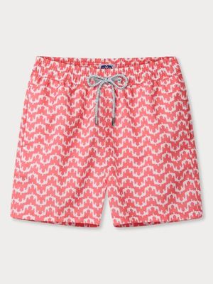 Men's Elephant Palace Coral Staniel Swim Shorts