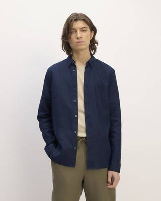 The Classic Shirt in Linen | Navy