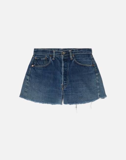 Vintage 60s Big E Selvedge Levi's Single Stitch Cut Off - #1596