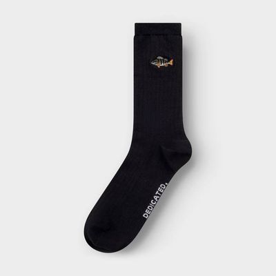 DEDICATED - Rib Socks Knivsta Perch EMB Black