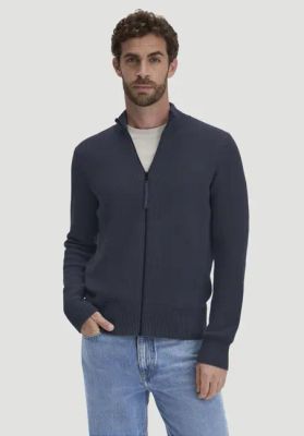 Knitted jacket Regular made of pure organic cotton