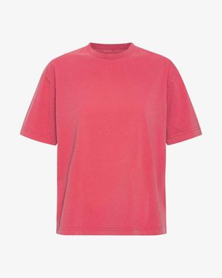 Oversized Organic T-Shirt - Faded Red