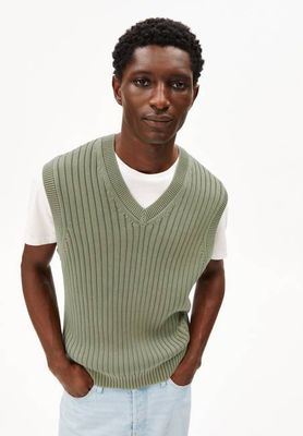 ÄRMELLOSE WESTE MIT PIGMENTFARBE