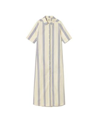 Striped poplin Gianna dress