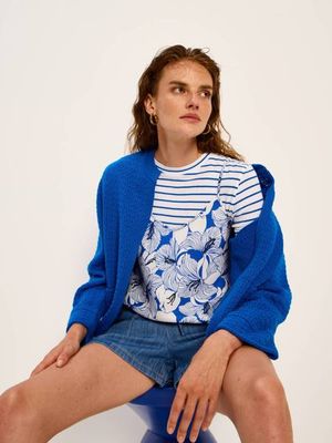 Strickjacke mit Struktur (GOTS)