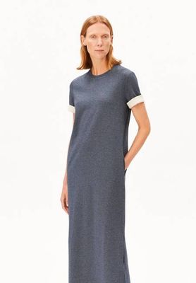 UN-WASTED DRESS | steel melange-undyed