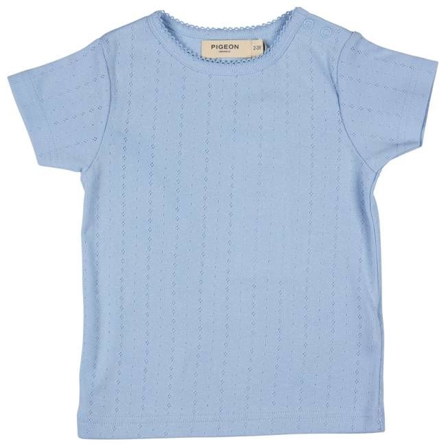 Pointelle T-Shirt - Sky Blue
