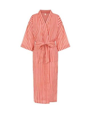 Rosa gestreifte Robe