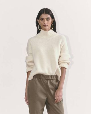 The Cloud Oversized Turtleneck | Bone