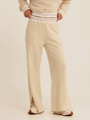 Bellona Triblend Fleece Collegiate Wide Leg Pant
