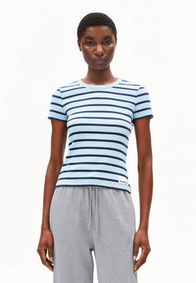 KARDAA STRIPES T-SHIRT | blau leuchtend marineblau